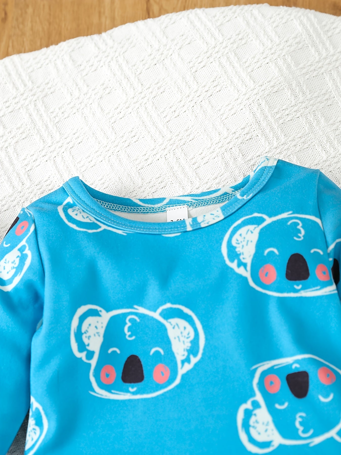 Baby Boy Pajama Set Cartoon Graphic Pullover Top Trousers Set