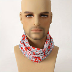 Graffiti Men's Red Neck Gaiter Lightweight Polyester