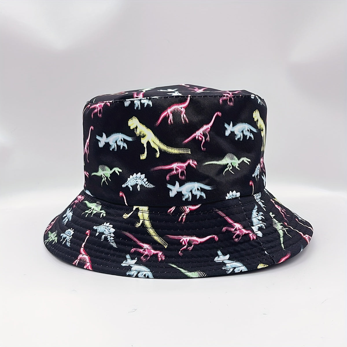 Dinosaur Print Reversible Cotton Bucket Hat