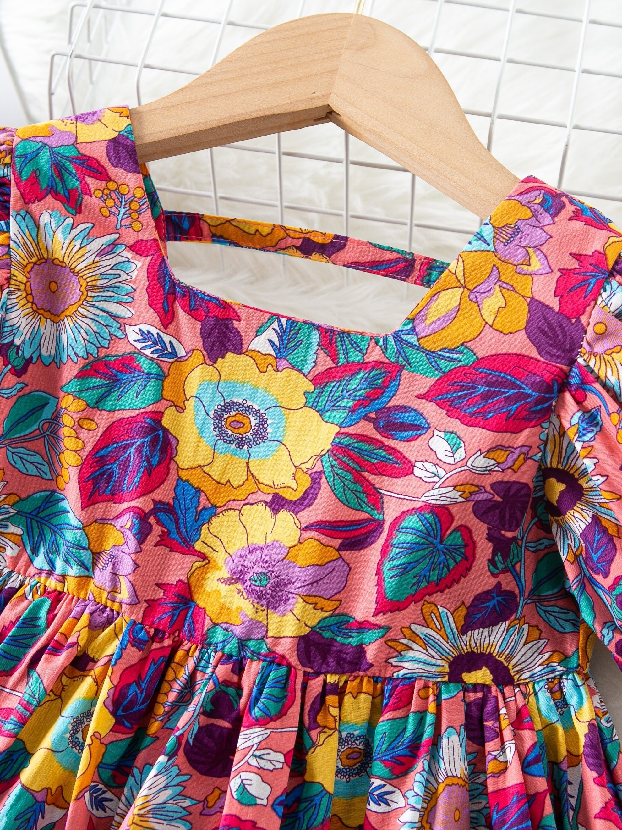 Girl's Floral Princess Dress Summer Style
