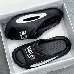 Men's Non Slip Platform Slide Comfortable Soft Sole Cloud Slides