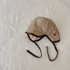 Embroidered Bear Baby Hat Winter Warm Keeping Hat
