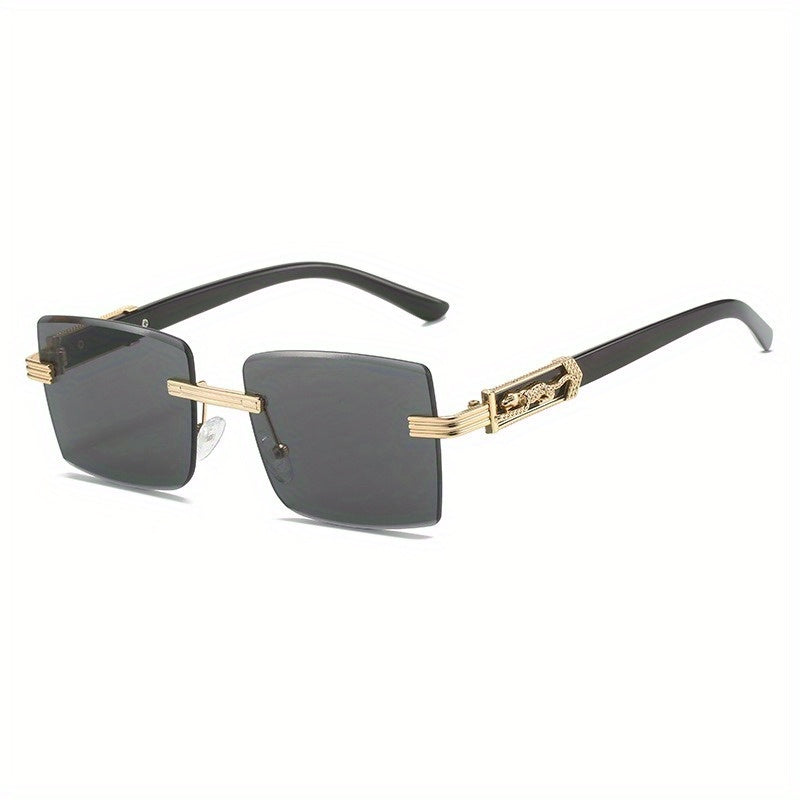 Leopard Head Sunglasses with Case & Cloth