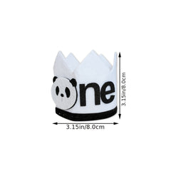 Panda 1st Birthday Crown Party Supplies For Photo Props