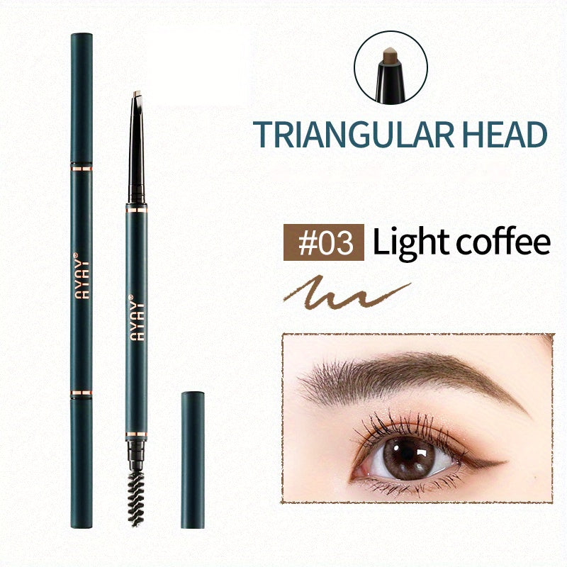 Triangle Head Eyebrow Pencil Fine Smooth Smudge Proof Makeup Stick