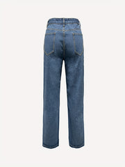 Ripped High Waisted Wide Leg Jeans