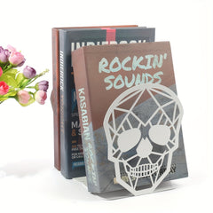Skull Bookshelf Desktop Bookstand Light Office Desktop Book Stationery