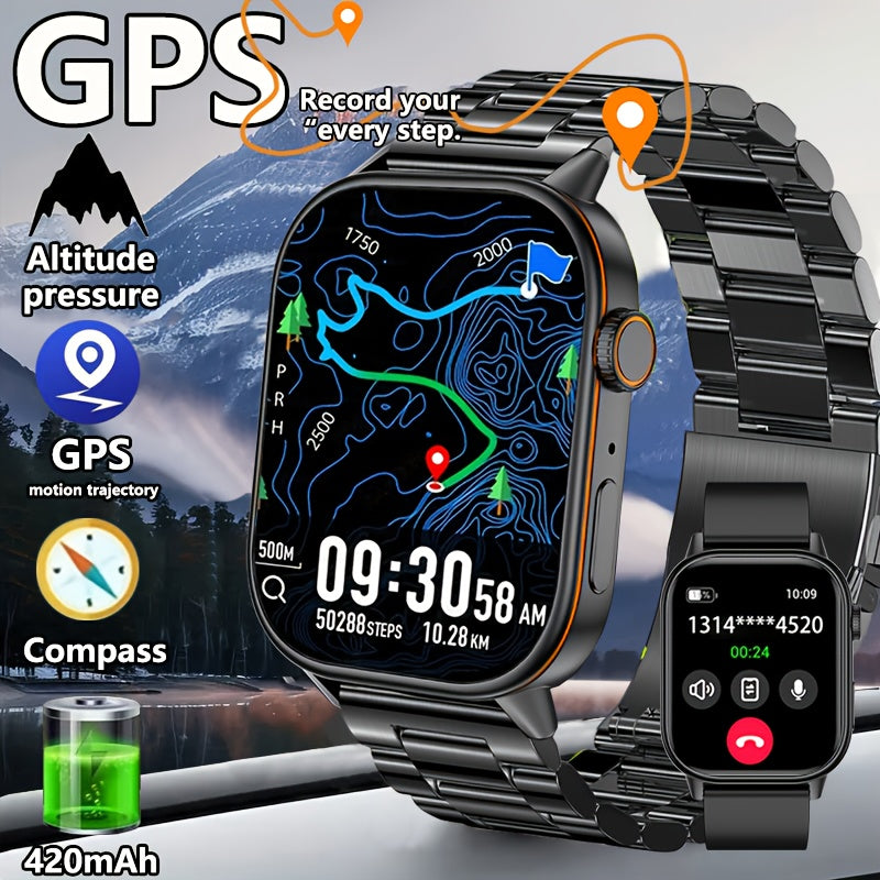 GPS Smart Watch 5 HD Display Altitude Air Pressure Stopwatch 170 Sports M