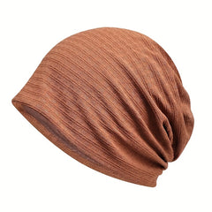Floral Elastic Slouchy Beanie Soft Lightweight Skull Cap