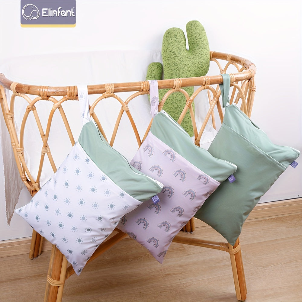 3pcs Waterproof Diaper Bags Large Capacity Wet Dry Bag