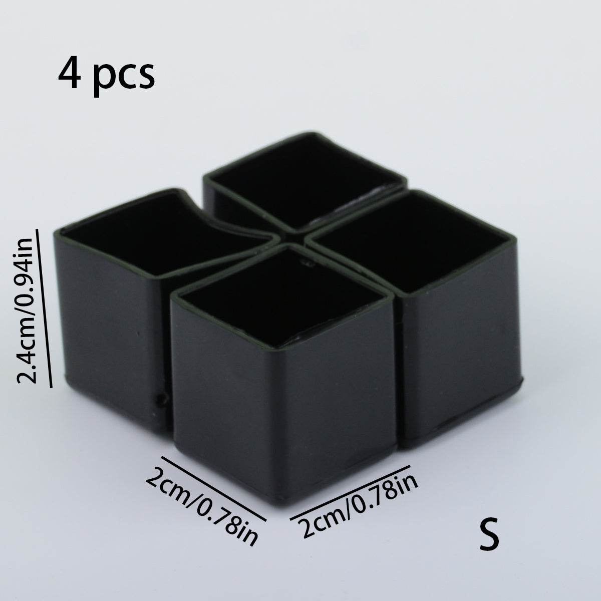 4pcs Chair Table Leg Covers Noise Dampening Surface Protection for Home Decor