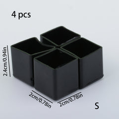 4pcs Chair Table Leg Covers Noise Dampening Surface Protection for Home Decor