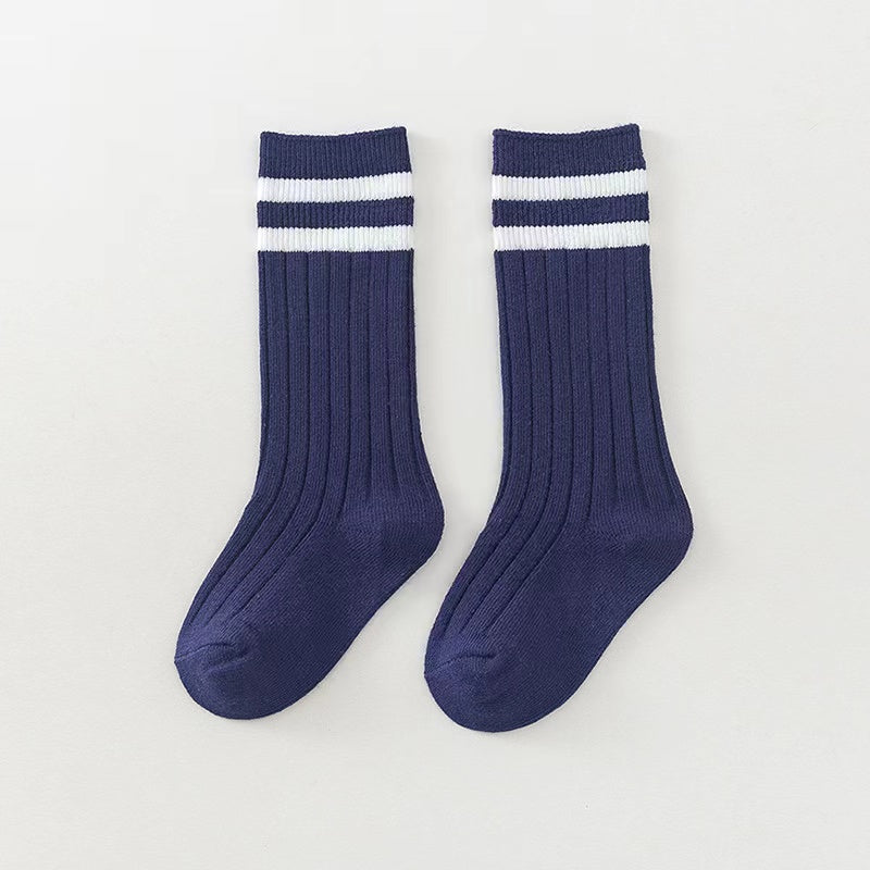 Breathable Striped Over The Knee Socks for Newborns