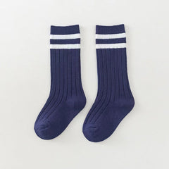 Breathable Striped Over The Knee Socks for Newborns