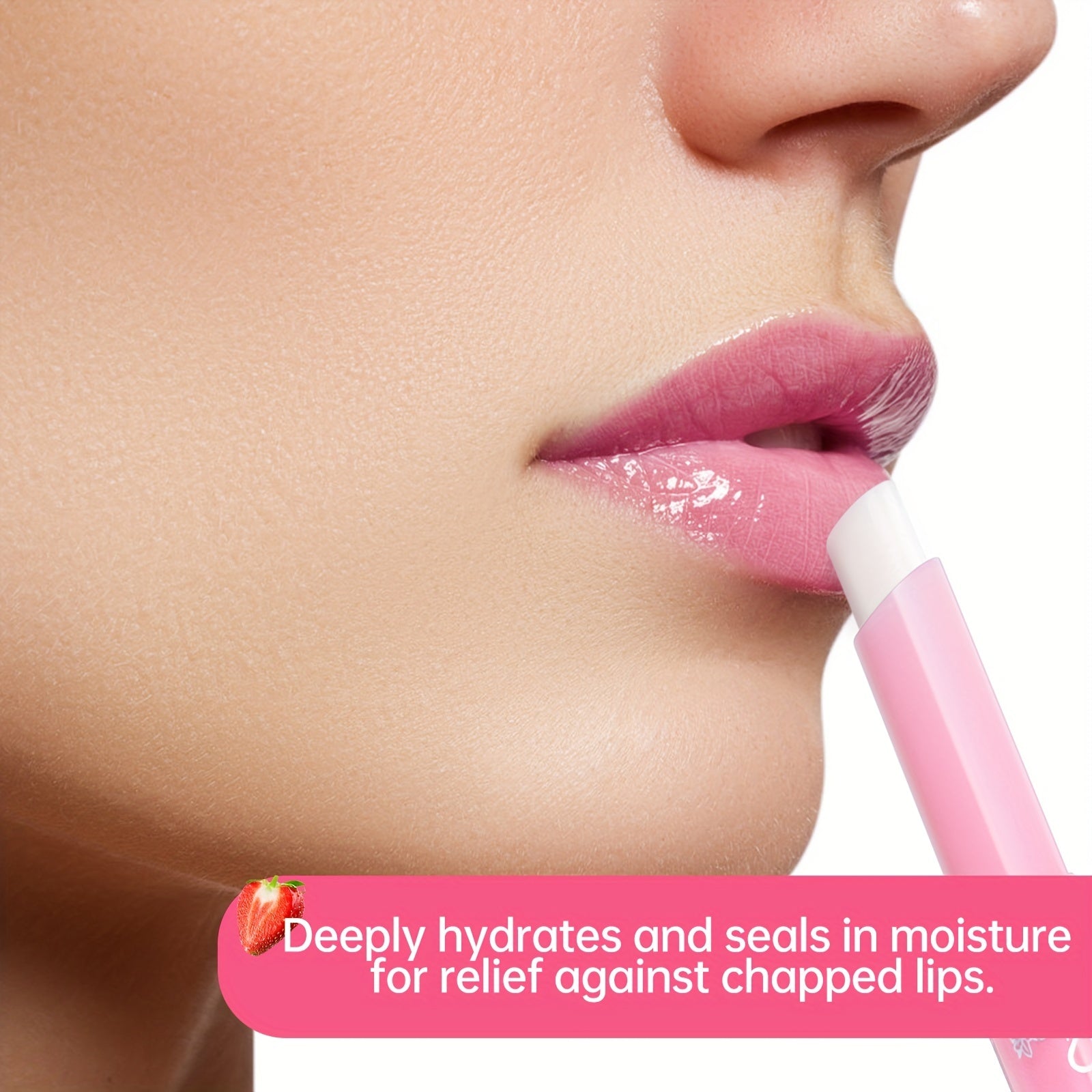 Strawberry Taste Waterproof Lip Balm 1.7g