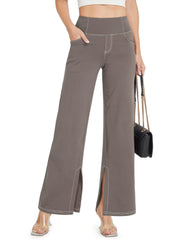 Denim Print Loose Yoga Pants Wide Leg