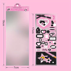 Y2K Cowboy Frame Sweet Style Stickers Star Love Border Movie Camera Dialogue