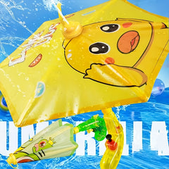 Cartoon Animal Umbrella Water Gun Toy - Outdoor Water Spray Gun