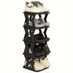 Folding Shoe Rack Bathroom Toilet Shoe Storage Shelf