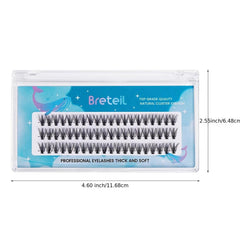 10mm Cluster False Eyelashes 60 Pcs 0.10C Volume 20p Thickness Eyelash Extension
