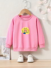 OERYUI Kids Cartoon Fist Graphic Sweatshirt Comfy Pullover