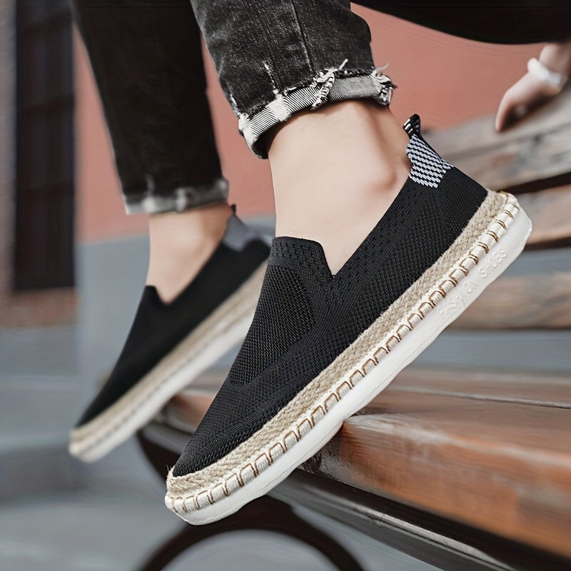 Men's Lightweight Breathable Loafer Shoes Slip On Espadrille Shoes