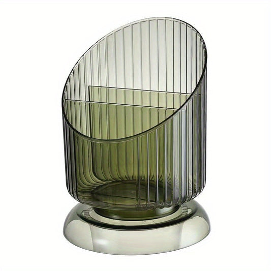 3 Compartment Makeup Brush Holder for Desk Vanity Bathroom