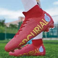 Men's Non Slip Soccer Shoes Outdoor Football Shoes Lightweight Breathable