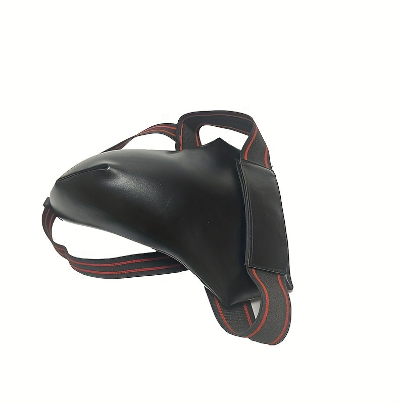 Men's Boxing Groin Protector Adjustable PU Leather Maximum Protection