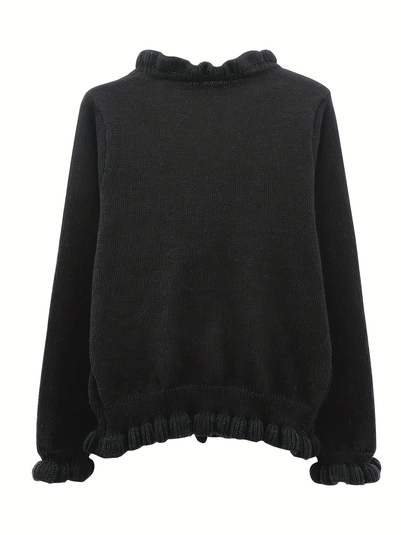 Women's V-Neck Long Sleeve Short Cardigan