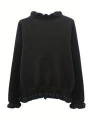 Women's V-Neck Long Sleeve Short Cardigan