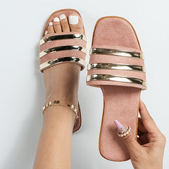 Women's Comfort Flat Slippers Summer Slide Sandals