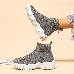 Women's Anti-slip Knit High Top Shoes