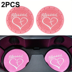 2pcs Non Slip Silicone Cup Coaster for Car Boat and Home