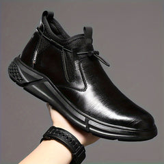 Men's Waterproof Leather Work Boots Non Slip Industrial Outdoor