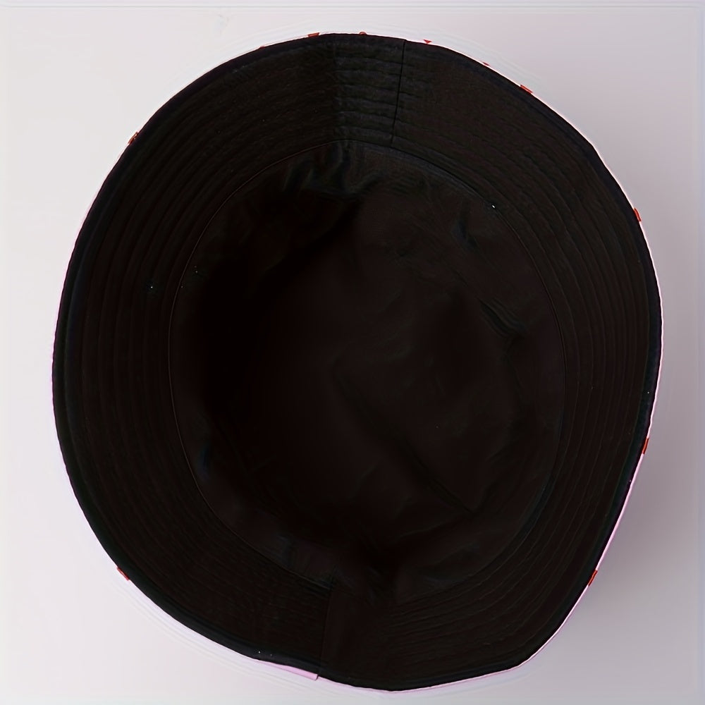 Pink Love Pattern Sunshade Bucket Hat Unisex