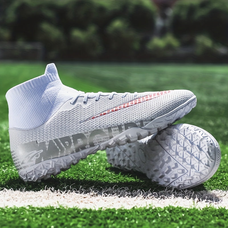 High Top Turf Football Boots Anti-Skid Outdoor Soccer Cleats