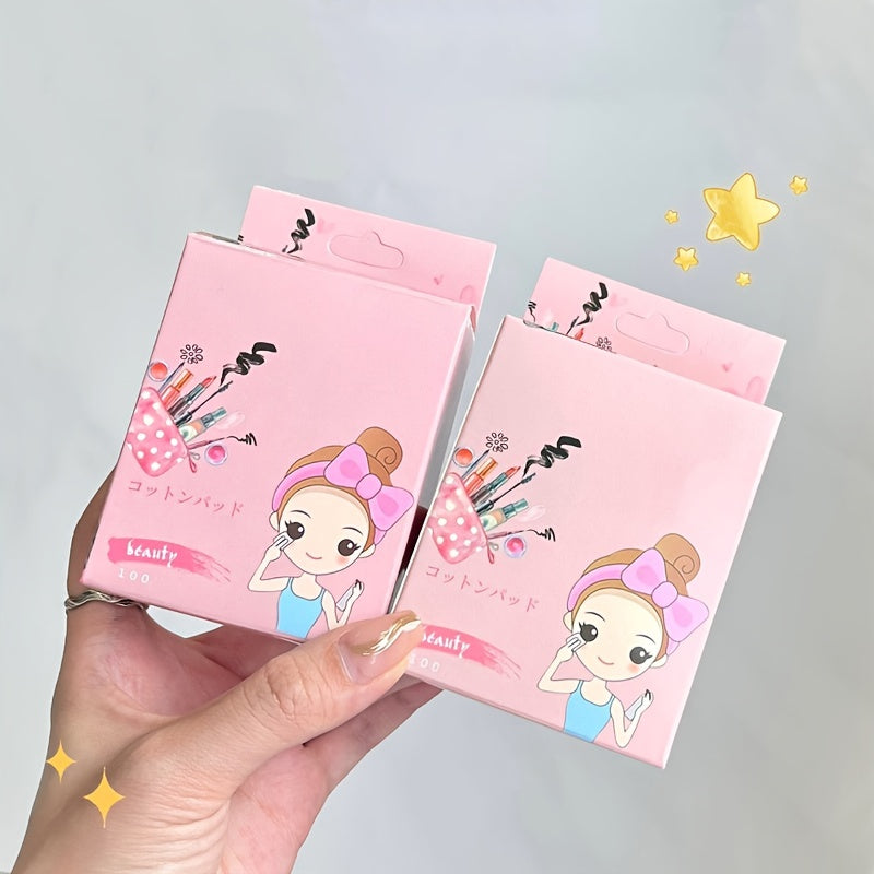 100 Makeup Remover Pads Thicken Face Cleansing Dry/Wet Dual Use