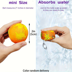 6 Water Splash Balls for Pool Summer Soaking Games