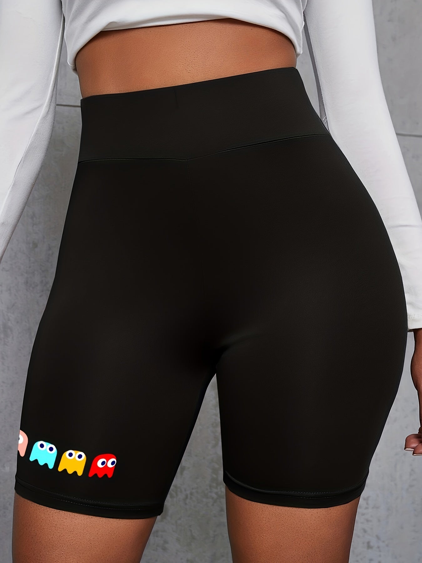 High Rise Workout Biker Shorts