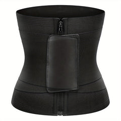 Waist Trainer Tummy Wrap Tummy Control Zipper Slimmer Belly Belt