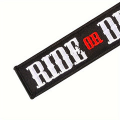 RIDE OR DIE Embroidered Keychain Ornament