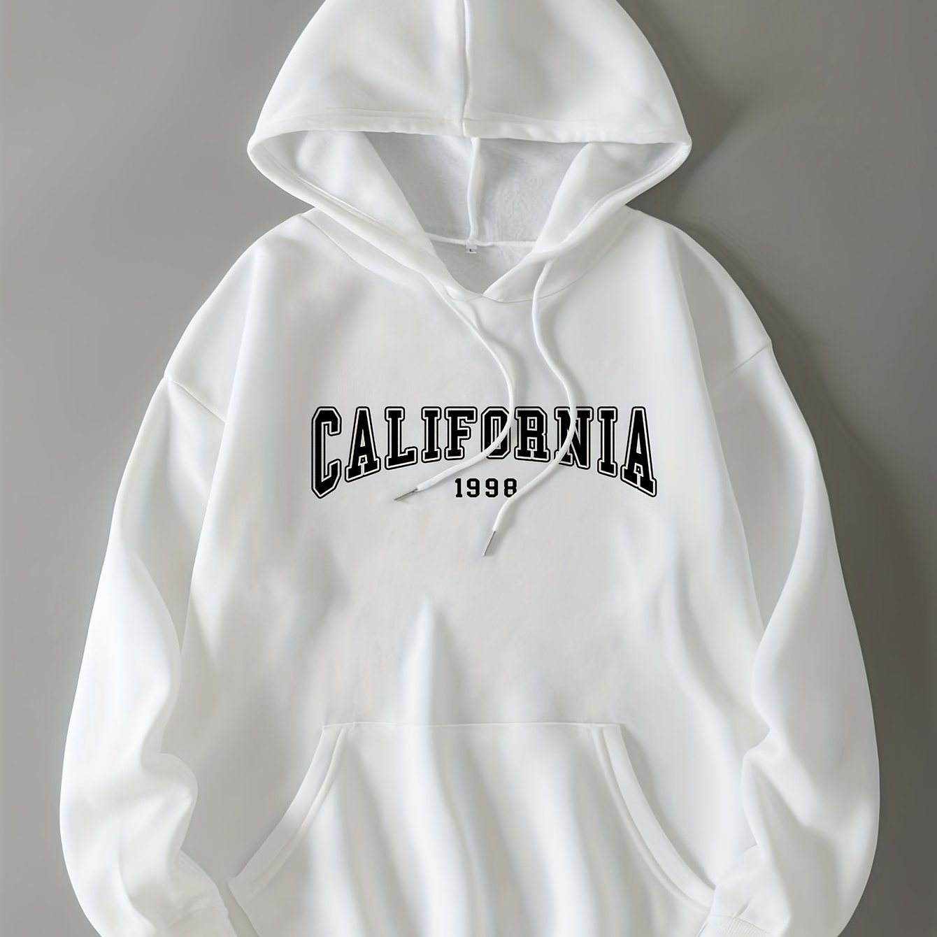 Long Sleeve Hooded Sport Sweatshirt Women Graphic Drawstring Hoodie