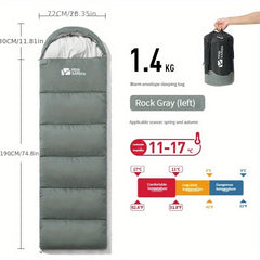 Portable Adult Camping Sleeping Bag Warm Cozy Single Bag Indoor Outdoor Use