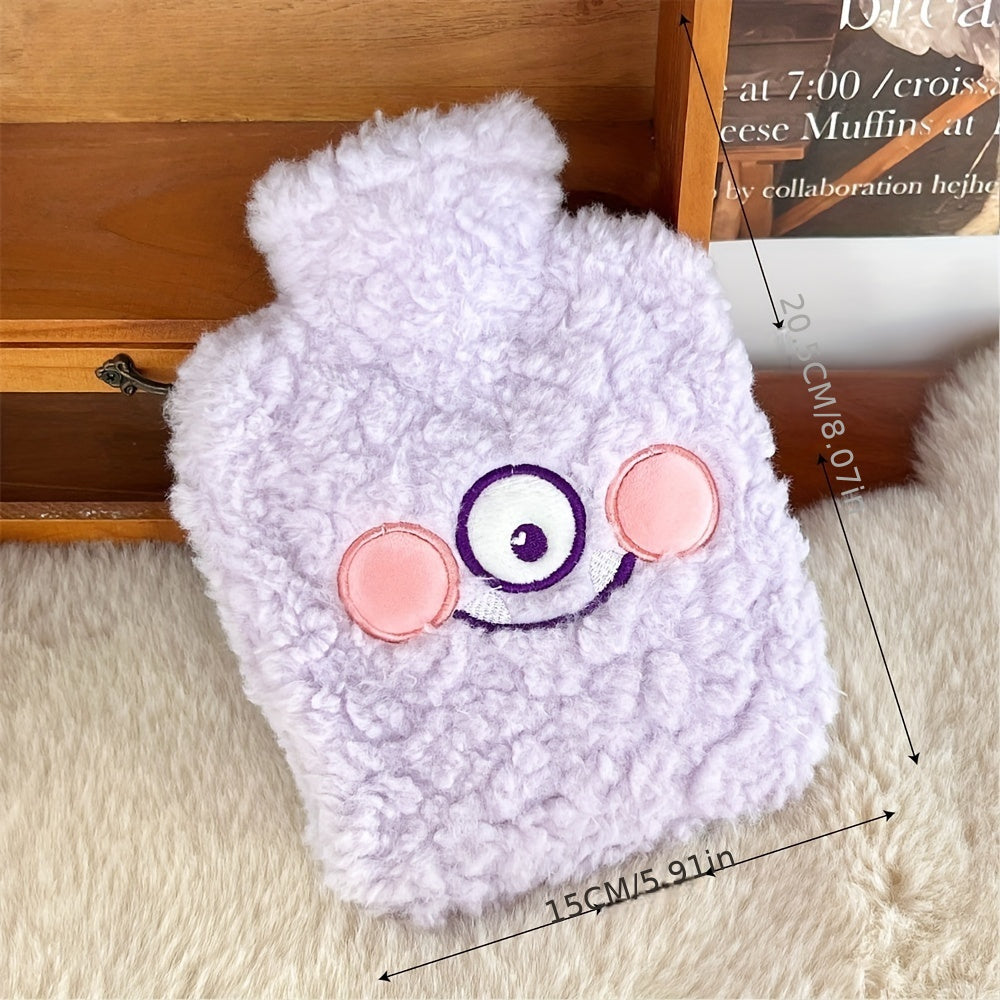 Cartoon Hand Warmer Plush Cover Portable Hot Water Bag