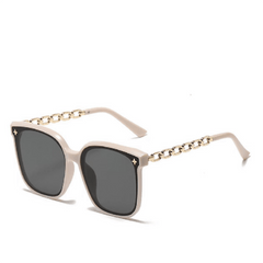 Square Polarized Sunglasses Metal Glasses UV400