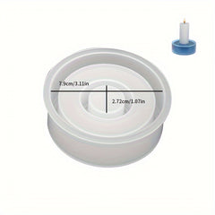 DIY Crystal Glue Resin Mold Candlestick Round Star Love Candle Silicone Mold