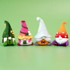 DIY Felt Gnomes Kit with English Manual - Christmas Decoration Material