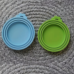 2Pcs Pet Food Can Cover Silicone Leak-proof Water-proof Soda Bottle Caps