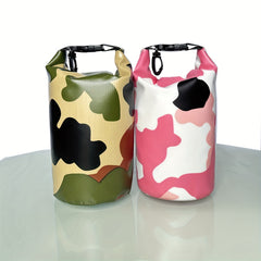 Waterproof Camo Bucket Bag with Shoulder Strap